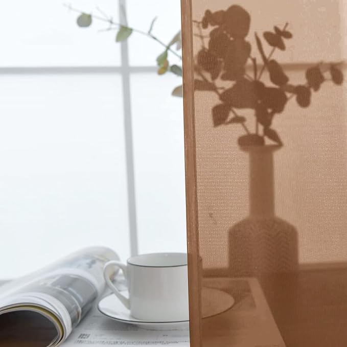 SpaceDresser Sheer Voile Window Treatment Rod Pocket Curtain Panels - Image 4