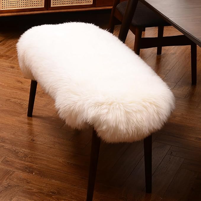 LLB Genuine Sheepskin Area Rug Wool Rug Fur Carpet Fluffy Shaggy Fur Rug - Image 4