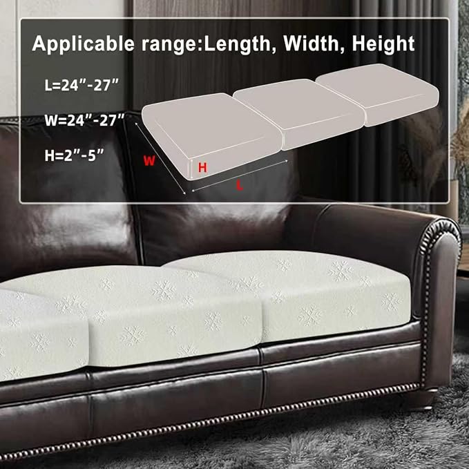 ANARACHON Couch Cushion Covers Sofa Seat Slipcovers Sets Couches Furniture - Image 3