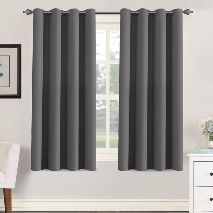 H.VERSAILTEX Blackout Grey Curtains by HVERSAILTEX