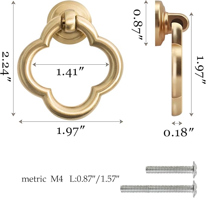 Cupboard Knobs Cabinet Knobs Drawer knobs, Zinc Alloy Gold Knobs for Dresser, Cupboard Knobs for Kitchen, Bathroom (Style C-16)
