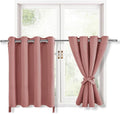 RV Blackout Curtains for Bedroom, 52 x 30 Inches Long, Dusty Rose | Thermal by Hiasan