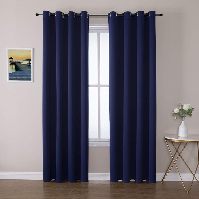 ChrisDowa Blackout Curtains for Bedroom and Living Room 90 Inches Long | 2 by ChrisDowa