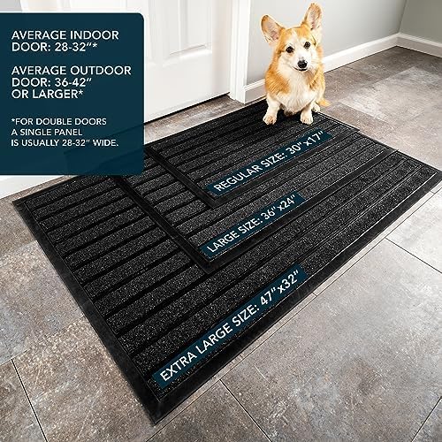 ubdyo Extra Durable Door Mat Outside Entrance | Dirt Trapping, Non-Slip Backing - Image 3