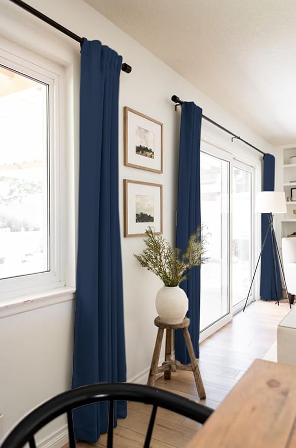 Faux Linen Total Blackout Curtains - Image 5