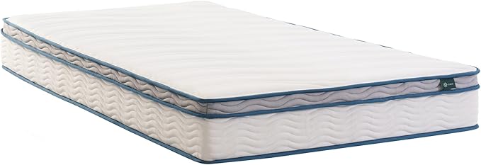 ZINUS 8 Inch Spring Sensation Hybrid Mattress [New Version], Medium Firm Feel, Fiberglass Free, Youth and Guest Bedroom, Mattress in A Box, Twin