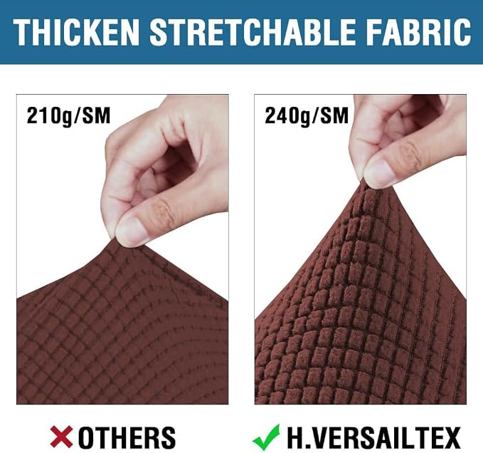 H.VERSAILTEX 3 Piece Stretch Sofa Covers - Image 3