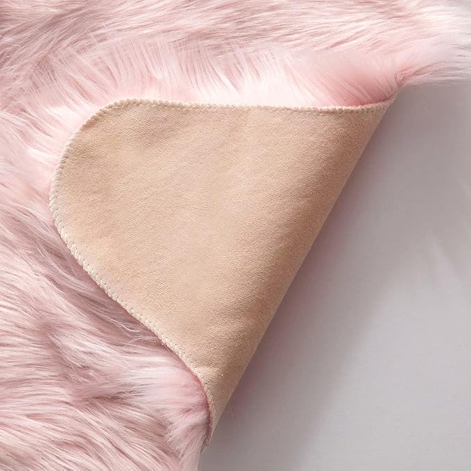 MIULEE Fluffy Area Rug 3x5 ft Faux Fur Sheepskin Rug - Image 5