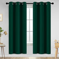 Yakamok Room Darkening Curtains 42x72 inch Length Dark Green-Living Room | 2 by Yakamok