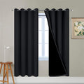 Yakamok Black 100% Blackout Curtains 72 Inches Long by Yakamok