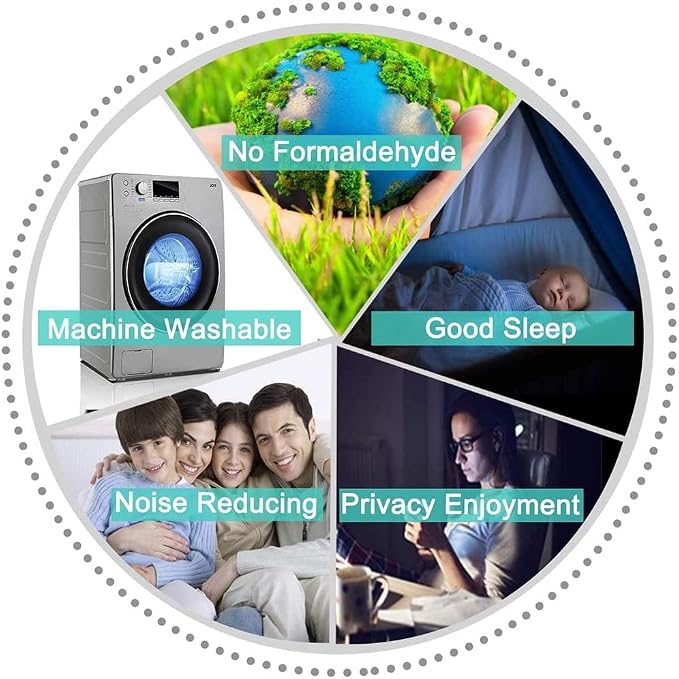 Yakamok Room Darkening Curtains 62x84 inch Length Light Beige-Living Room | 2 - Image 8