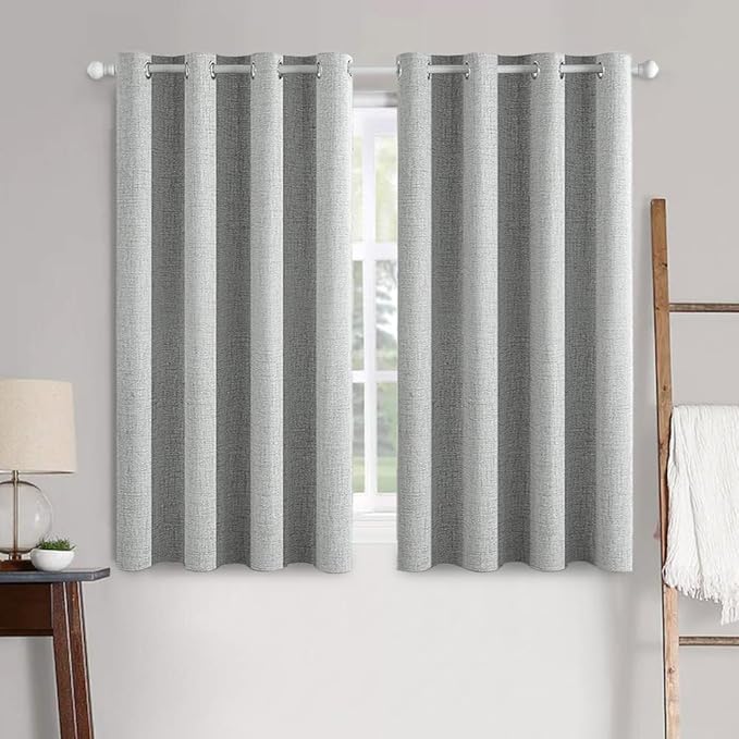 MIULEE 100% Blackout Linen Curtains by MIULEE