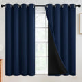 SimpleHome Navy Blue 100% Blackout Curtains Room Darkening Living Room 54 | by SimpleHome