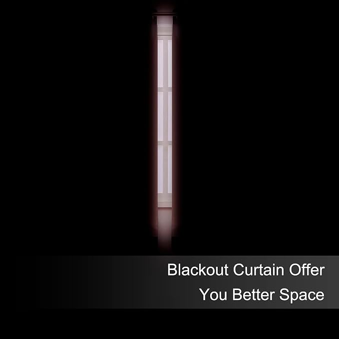 Blackout Curtains 38 x 54 inch/Coral Curtains Set of 2 Panels/Thermal Insulated - Image 3