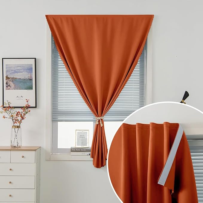 Self Adhesive Curtains Portable Blackout Curtain Simple and Easy to Install - Image 5