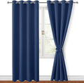 Blackout Curtains for Bedroom, 52 x 96 Inches Long, 2 Panels | Thermal by Hiasan