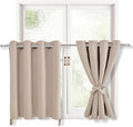 RV Blackout Curtains for Bedroom 52 x 30 Inches Long Camel 2 Panels | Thermal by Hiasan