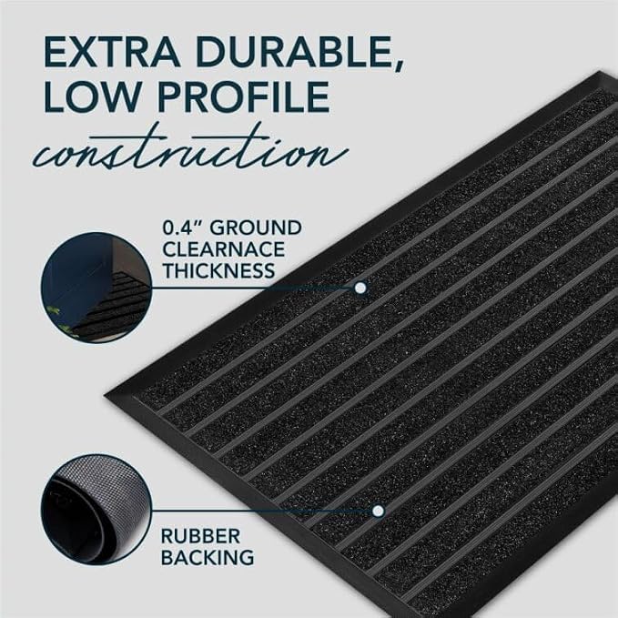 ubdyo Extra Durable Door Mat Outside Entrance | Dirt Trapping, Non-Slip Backing - Image 6