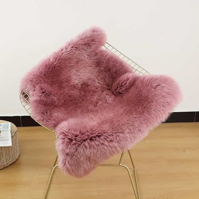 LLB Genuine Sheepskin Area Rug Wool Rug Fur Carpet Fluffy Shaggy Fur Rug - Image 4