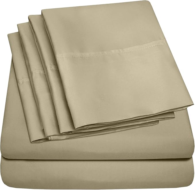 Twin XL Size Bed Sheets - 4 Piece 1500 Supreme Collection Fine Brushed Microfiber Deep Pocket Twin X-Large Sheet Set Bedding - 1 EXTRA PILLOW CASES, GREAT VALUE, Twin XL, Sage