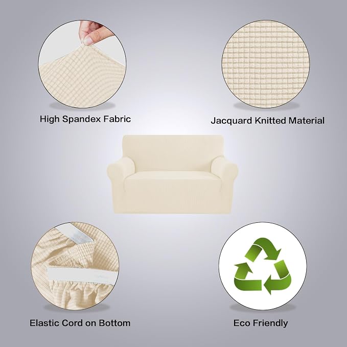 H.VERSAILTEX Stretch Couch Cover Loveseat Covers - Image 6
