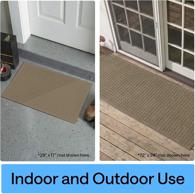 GORILLA GRIP® Ultra Absorbent Front Door Mat Outside Entrance, Traps Dirt and - Image 9