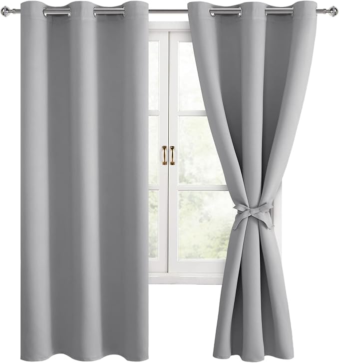 Blackout Curtains for Bedroom, 38 x 63 Inches Length, Window Curtains for by Hiasan