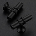 15 Pack Matte Black Cabinet Knobs - Kitchen Cabinet Knobs Cabinet Pulls for Kitchen Cabinet Drawer Stainless Steel Dresser Knobs for Cabinet Hardware 2in Length Single Hole