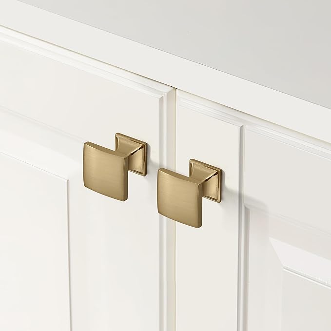 khtumeware 10 Pack Cabinet Handles - 3-3/4 Inch Champagne Bronze Drawer Pulls, Warm Brass Kitchen Cabinet Hardware