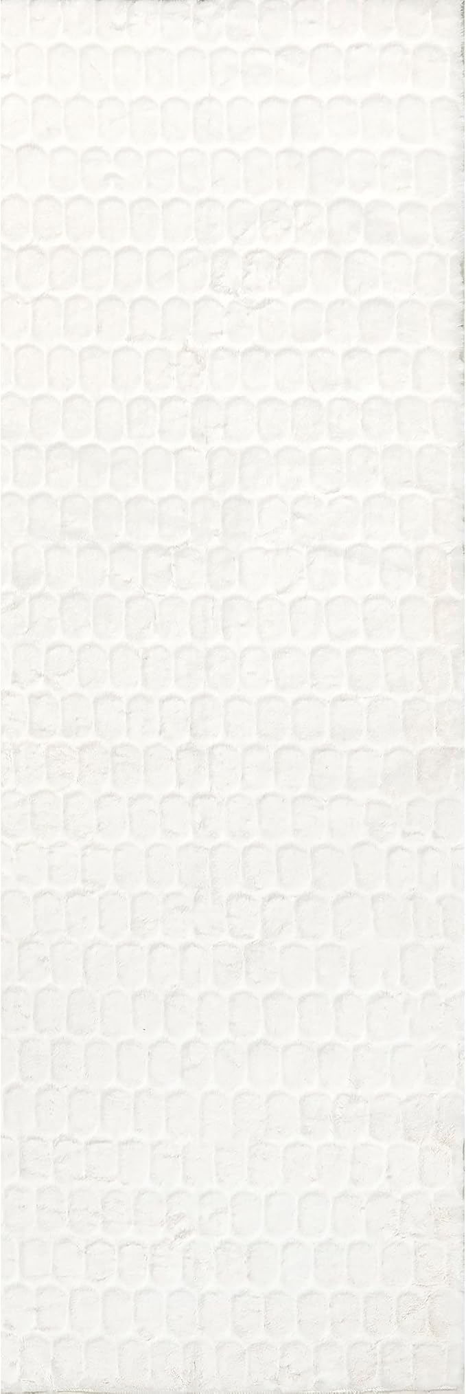 nuLOOM Nia White Geometric Washable Runner Rug - Image 5