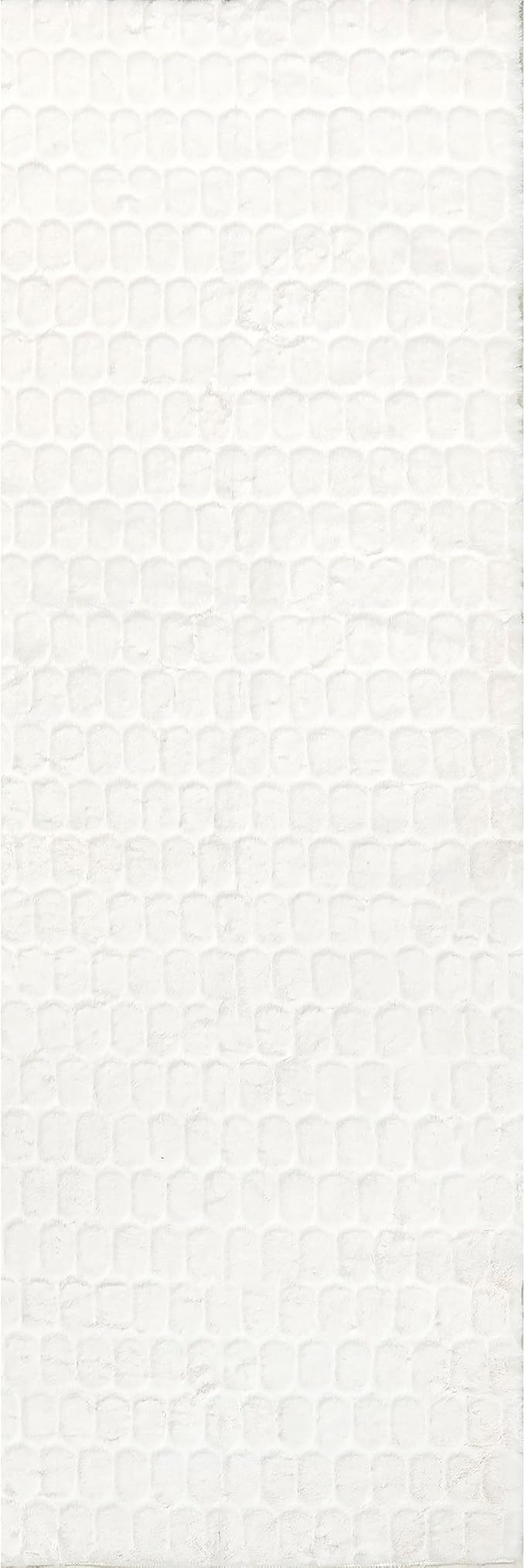nuLOOM Nia White Geometric Washable Runner Rug - Image 6