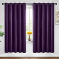 Yakamok Room Darkening Curtains 62x72 inch Length Purple-Living Room | 2 panels by Yakamok