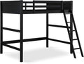 DHP Denver Full Size Loft, Black bed