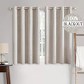 MIULEE 100% Blackout Linen Curtains by MIULEE