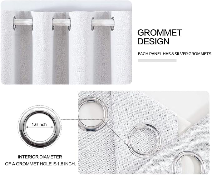MIULEE 100% Blackout Linen Curtains - Image 4