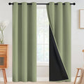 SimpleHome Sage 100% Blackout Curtains Room Darkening Living Room 84 Inch | by SimpleHome