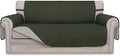Easy-Going Reversible Couch Cover, 2 Cushion Sofa, Army Green/Beige | Oversized by Easy-Going