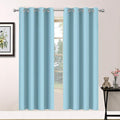 Yakamok Room Darkening Curtains 52x63 inch Length Sky Blue-Living Room | 2 by Yakamok