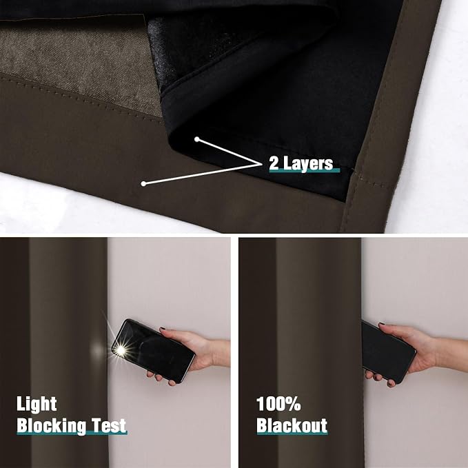 ChrisDowa 100% Blackout Curtains - Image 4