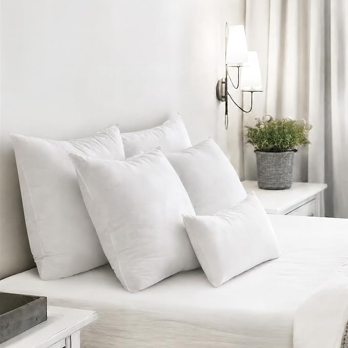 MIULEE Feather Pillow Insert 12x20, Throw Pillow - Image 3