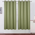Sage Green Thermal Blackout Curtains/52 x 72 Inch/Set of 2 Panels Room by Lemomo