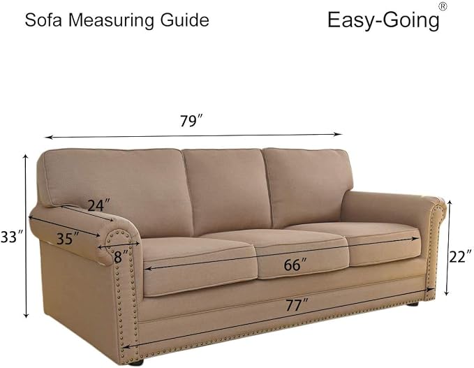 Easy-Going Reversible Couch Cover, 3 Cushion Sofa, Water Resistant Furniture Mat - Image 7
