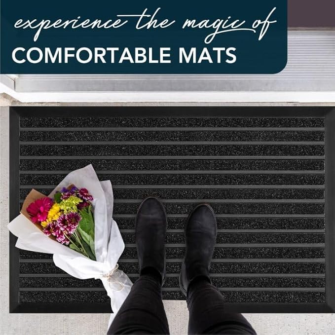 ubdyo Extra Durable Door Mat Outside Entrance | Dirt Trapping, Non-Slip Backing - Image 9