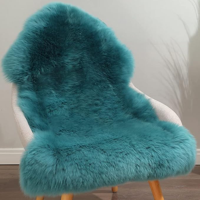 IRIWOOL Premium Genuine Fur Sheepskin Rug Real Australia Sheepskin Natural - Image 3