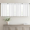 MIULEE 4 Panel Set Short Bedroom Blackout Curtains 54 Inch Long Pure White | by MIULEE