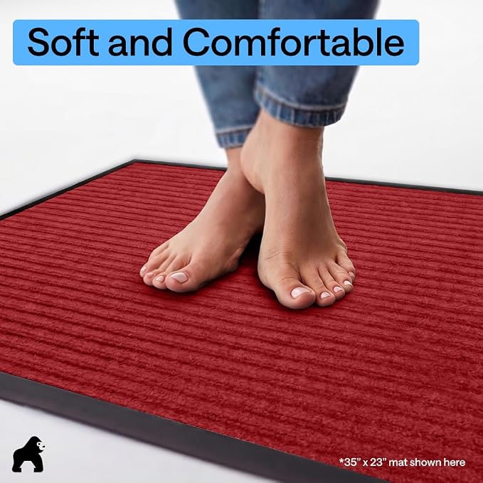 GORILLA GRIP Waterproof Traffic Guard Door Mat, Indoor Outdoor Heavy Duty - Image 8