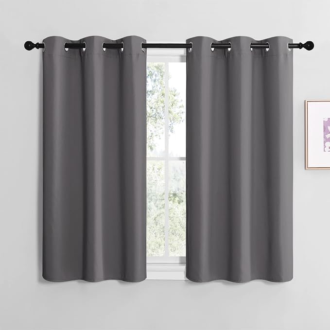 NICETOWN Grey Blackout Curtain Panels by NICETOWN
