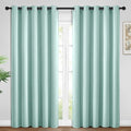 Yakamok Room Darkening Curtains 62x84 inch Length Aqua-Living Room | 2 panels by Yakamok