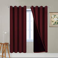 Yakamok Burgundy Red Blackout Curtains 72 Inches Long by Yakamok