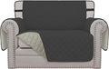 Easy-Going Reversible Couch Cover, Chair 30 in, Dark Gray/Beige | Machine by Easy-Going